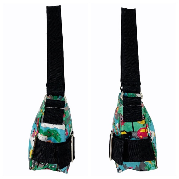 Tiny Shoulder Purse with “Frog Town” Graphics - Picture 3 of 10